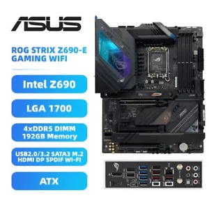Placa madre ASUS LGA1700 ROG STRIX Z690-E GAMING WIFI Intel Z690 DDR5 SATA3 HDMI - Imagen 1 de 9