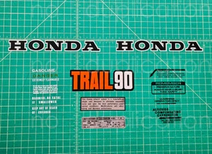 1975 75' CT90 K6 trail 10pc vintage graphic decals stickers aufklebers Trail 90 - Bild 1 von 3