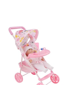 BABYBOO 4-IN-1 MY FIRST PRAM PORTABLE PUSHCHAIR STROLLER TOY GREAT FUN FOR BABIE - Picture 1 of 6