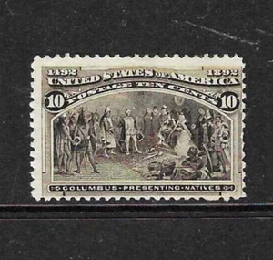 US Scott # 237 Unused NG, 10-cent, Columbian Expo, Fine centering, Nice stamp - Picture 1 of 2