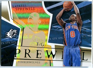 2003-04 SPx Spectrum LATRELL SPREWELL New York Knicks Timberwolves Rare SP #/25 - Picture 1 of 1