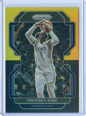 2022 Panini Prizm WNBA ODYSSEY SIMS #102 BLACK GOLD PRIZM SSP #3/5 LYNX - Image 1 of 2