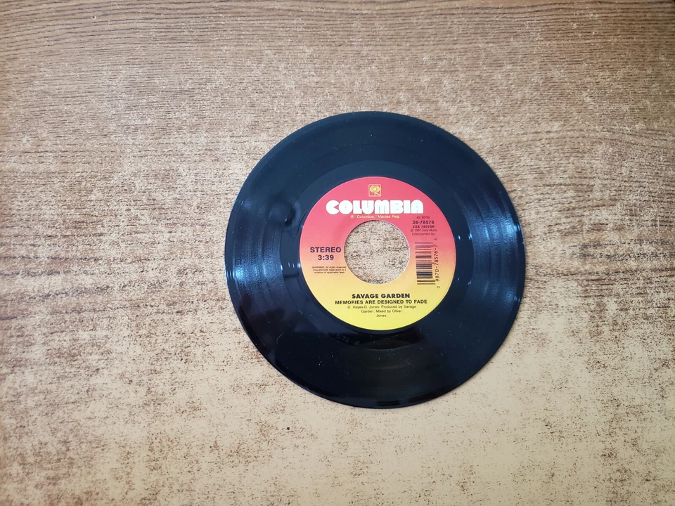 1990S MINT-EXC Savage Garden To The Moon & Back/MEMORIES ARE DESIGNED 78576 45 Foto 1 de 2