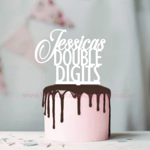Custom Name Double Digits - Cake Topper - Picture 1 of 2
