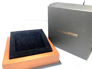 Baume & Mercier Box Watch Presentation Gray Cardboard Brown Wooden Empty - Picture 1 of 11