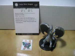 =Dungeons and Dragons D&D ARCHFIENDS großer silberner Drache 5/60 mit Karte= - Bild 1 von 1