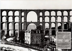 2307-Ansichtskarte Göltzschtalbrücke Netzschkau Sachsen-Franken-Magistrale Bahn - Bild 1 von 1