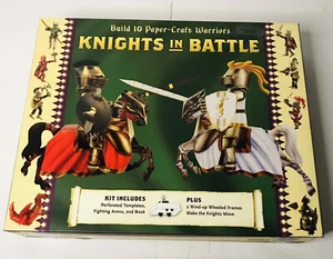 Built Paper-Craft Warriors Knights & Dragons in Battle - Brand New - Picture 1 of 5
