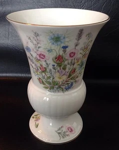 Aynsley Fine Bone China Wild Tudor Vase - 8" hoch - Bild 1 von 2