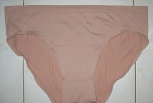 SECRET TREASURES - NEW - TAN- NYLON STRETCH PANTY BRIEF - 4" SIDES - Picture 1 of 2