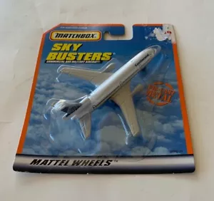 1999 Matchbox Sky Busters Commercial Aircraft Mattel Wheels Continental DC-10 - Picture 1 of 4