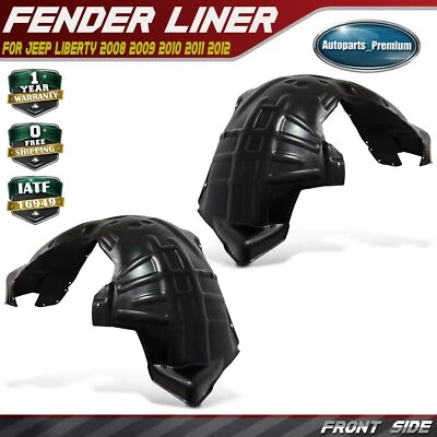 2x Guardabarros interior delantero protector contra salpicaduras HDPE a prueba de polvo para Jeep Liberty 08-12 Foto 1 de 4
