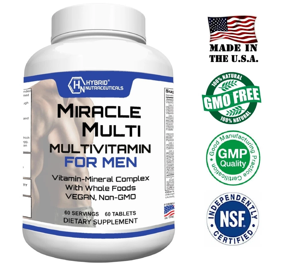 Multivitamin Mineral for Men, Best High Potency Mens Vitamin, Non-GMO Supplement - Image 1 of 4