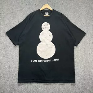 Vintage Young Jeezy Shirt Mens 2XL Black 90s Rap Hip Hop RARE Snowman Drugs - Picture 1 of 6