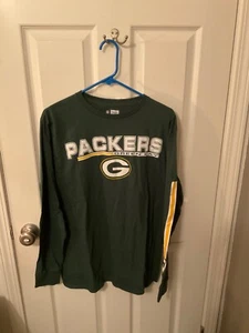 NFL TEAM APPAREL MEN'S GREEN BAY PACKERS LONG SLEEVED SHIRT MEDIUM NWT - Picture 1 of 3