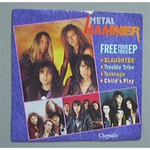SLAUGHTER EYE TO EYE 7" P/S + 3 OTHER ARTISTS (METAL HAMMER EP) UK - Picture 1 of 1