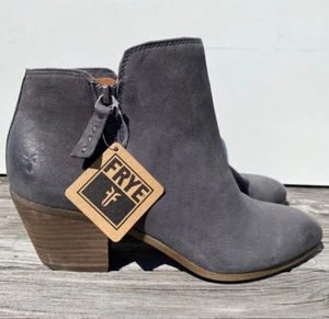 FRYE Judith Women's Double Zip Dark Grey Ankle Booties Size 8.5 M - Picture 1 of 20