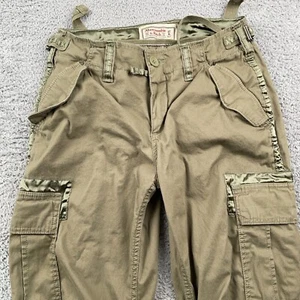 Abercrombie & Fitch Pants Womens 27 4S Green Cargo Parachute Paratrooper Y2K - Picture 1 of 10