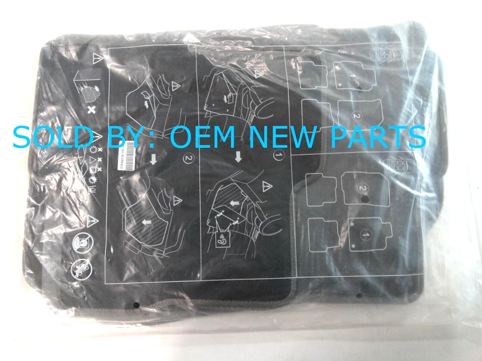 2014-2020 Chevrolet Sonic Carpet Floor Mat Set Front & Rear DARK GREY 42396422 Foto 1 de 4