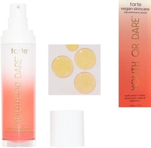 Tarte Youth Or Dare Multi-Acid & C сыворотка, 30 мл полный размер новый с коробкой - Изображение 1 из 1
