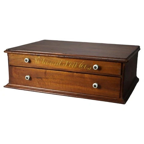 Antique Coats School Cherry Country Store Spool Cabinet, circa 1900 Cover