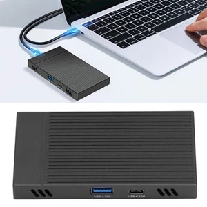 Dual Bay M.2 NVMe SSD Enclosure Aluminum USB3.2 Gen2 10Gbps M.2 Type C USB A SSD - Picture 1 of 24