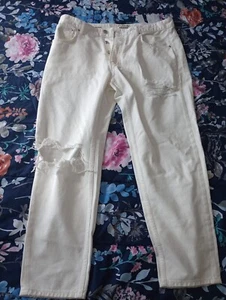 Weiße Jeans von Pull And Bear Größe US 36 - Bild 1 von 14