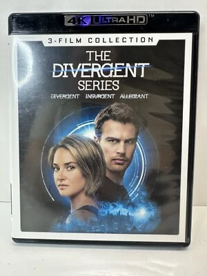 Divergent 3-Movie Collection (Divergent  Insurgent  Allegiant) 4K - VERY GOOD - Image 1 of 3