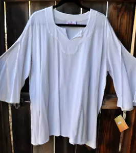WEARABLE ART "OH MY" COTTONWAYS "PIPER" MULLTUNIKA IN SCHNEEWEISS, OSFM, NEU MIT ETIKETT - Bild 1 von 4