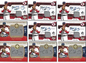 2008 UD ULTIMATE COLLECTION RC JERSEY AUTO LOT (15 CARDS) - CLAY BUCHHOLZ - Picture 1 of 4