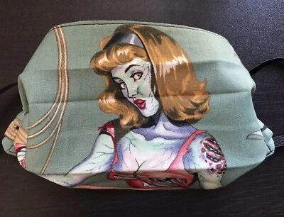 ALEXANDER HENRY BEAUTY HANDMADE TRIPLE LAYERS COTTON/POLYESTER MASK - WASHABLE - Image 1 of 4