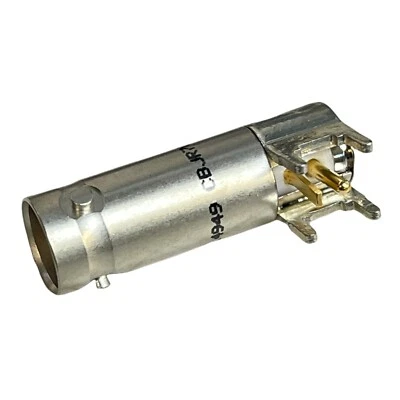 CBJR70 RF Connectors / Coaxial Connectors TRB Jack R/A Board Mount 3-lug NOS - Image 1 of 4