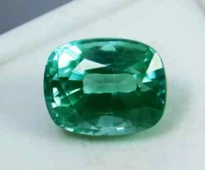 VVS Glossy EMERALD Size 10 CT CUSHION CUT LOOSE GEMSTONE Natural EGL CERTIFIED - Picture 1 of 6