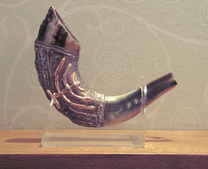 Vintage Lamp Manora Silver-plated Moroccan 40 Cm Rams Shofar Judaica Israel - Bild 1 von 2