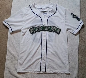 New Hampshire Fisher Cats Mountain Men Jersey Size Small MiLB SGA July 8 2018 - Picture 1 of 8