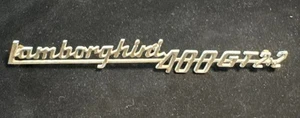 Rare Lamborghini 400GT 2+2 Rear Metal Emblem Nameplate Script 270 mm - Bild 1 von 7