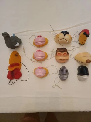 Lote de 11 Máscaras Nariz Goma Infantiles Animales Zoo Vintage McDonald's 1987 Foto 1 de 4