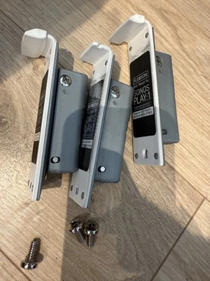 Missing parts 3 x Flexson FLXP1WB1011  Sonos Play:1 Wall Mount white - Image 1 of 4
