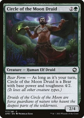 (2x) FOIL CIRCLE OF THE MOON DRUID -Forgotten Realms – MTG Magic the Gathering - Image 1 of 4