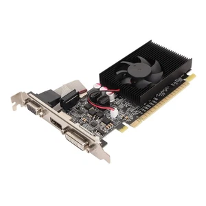 GT730 2GB GDDR3 Graphics Card Single Cooling Fan 64 Bit 810MHz 1000MHz Graph Kit - Picture 1 of 22