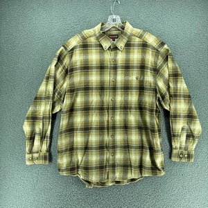Wolverine Workwear Flanellhemd Herren XL braun hellbraun langarm Button Down - Bild 1 von 7