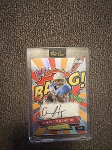 Omarion Hampton 1/4 Auto - Comix Rookies & Legends - Rookie - Chargers Case Hit - Bild 1 von 2