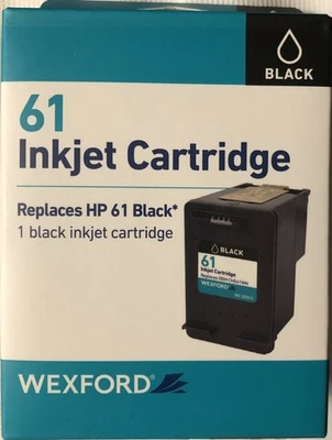 Wexford Inkjet Cartridge for HP 61, Black-Ink Cartridge New Sealed - Image 1 of 4