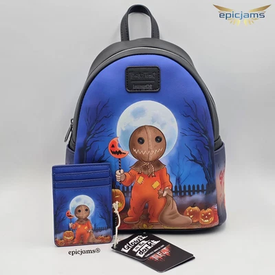 Nuevo conjunto de mini mochila Loungefly Trick 'R Treat Glow-In-The-Dark Sam Foto 1 de 4