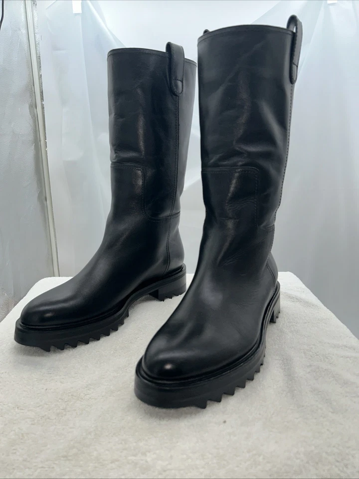 Tamara Mellon Easy Rider Black Leather Boots New! - Image 1 of 4