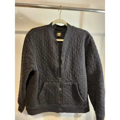 Chaqueta de bombardero Athletic Works XXL acolchada negra con cremallera para hombre Foto 1 de 3