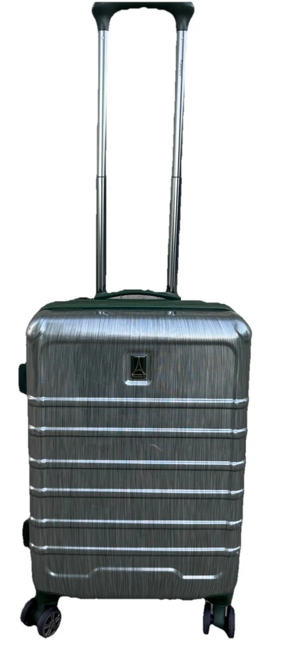 Travelpro Rollmaster Hardside Carry-On Luggage Suitcase Spinner Green 22" USED - Image 1 of 4