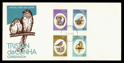 DR WHO 1979 TRISTAN DA CUNHA FDC CONSERVACIÓN AVES CACHÉ ANIMAL COMBO M61559 Foto 1 de 2