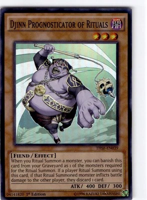 Yu-Gi-Oh Djinn Prognosticator of Rituals Super Rare #THSF-EN039 - Image 1 of 2
