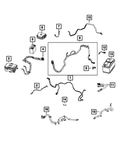 Genuine Mopar Battery Positive Wiring 68597126AA - Picture 1 of 1